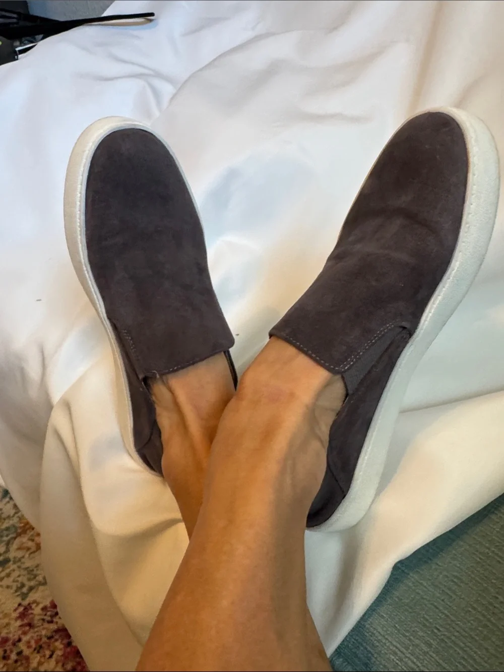 Steve Madden Fayna Women's Slip-On Suede Sneakers in Charcoal